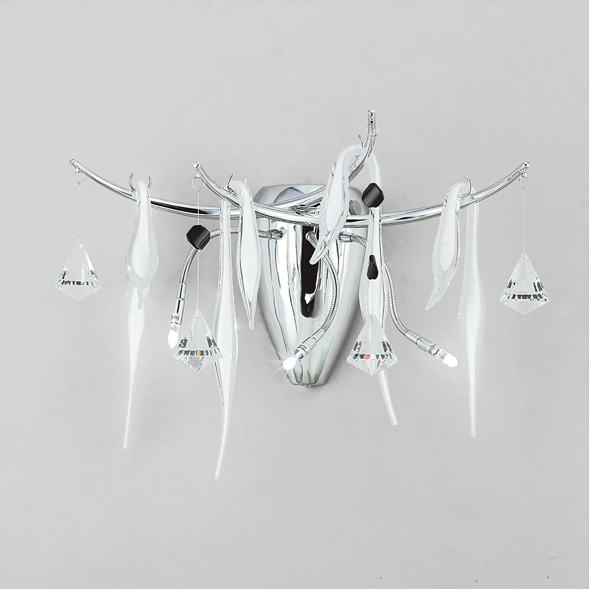 IL50421  Cygnet Crystal Wall Lamp 3 Light